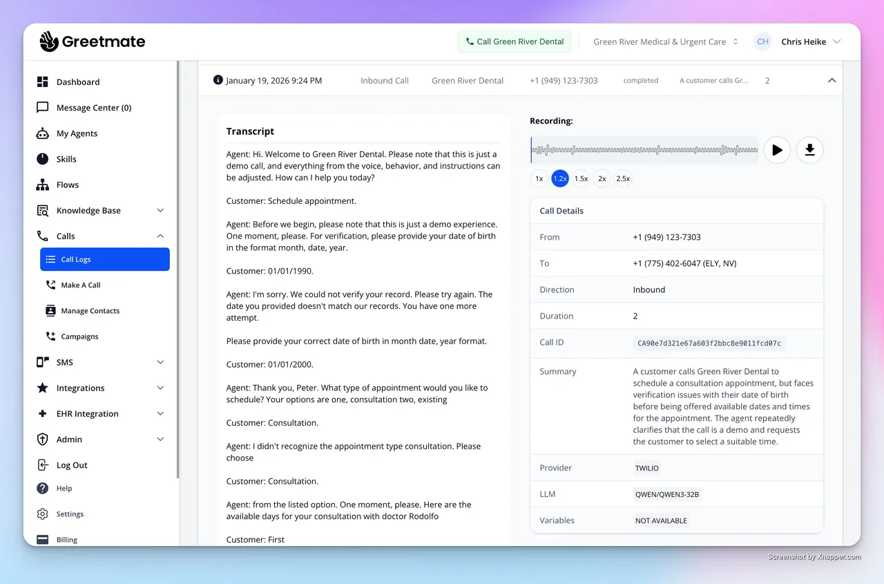 Greetmate Platform Screenshot 3